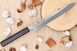 Couteau yanagiba japonais artisanal Kagekiyo Suri Urushi 21cm