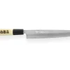Couteau yanagiba japonais artisanal Yoshihiro Jyosaku White 2 steel