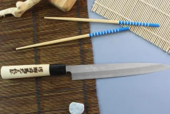 Couteau yanagiba japonais artisanal Yoshihiro Jyosaku White 2 steel