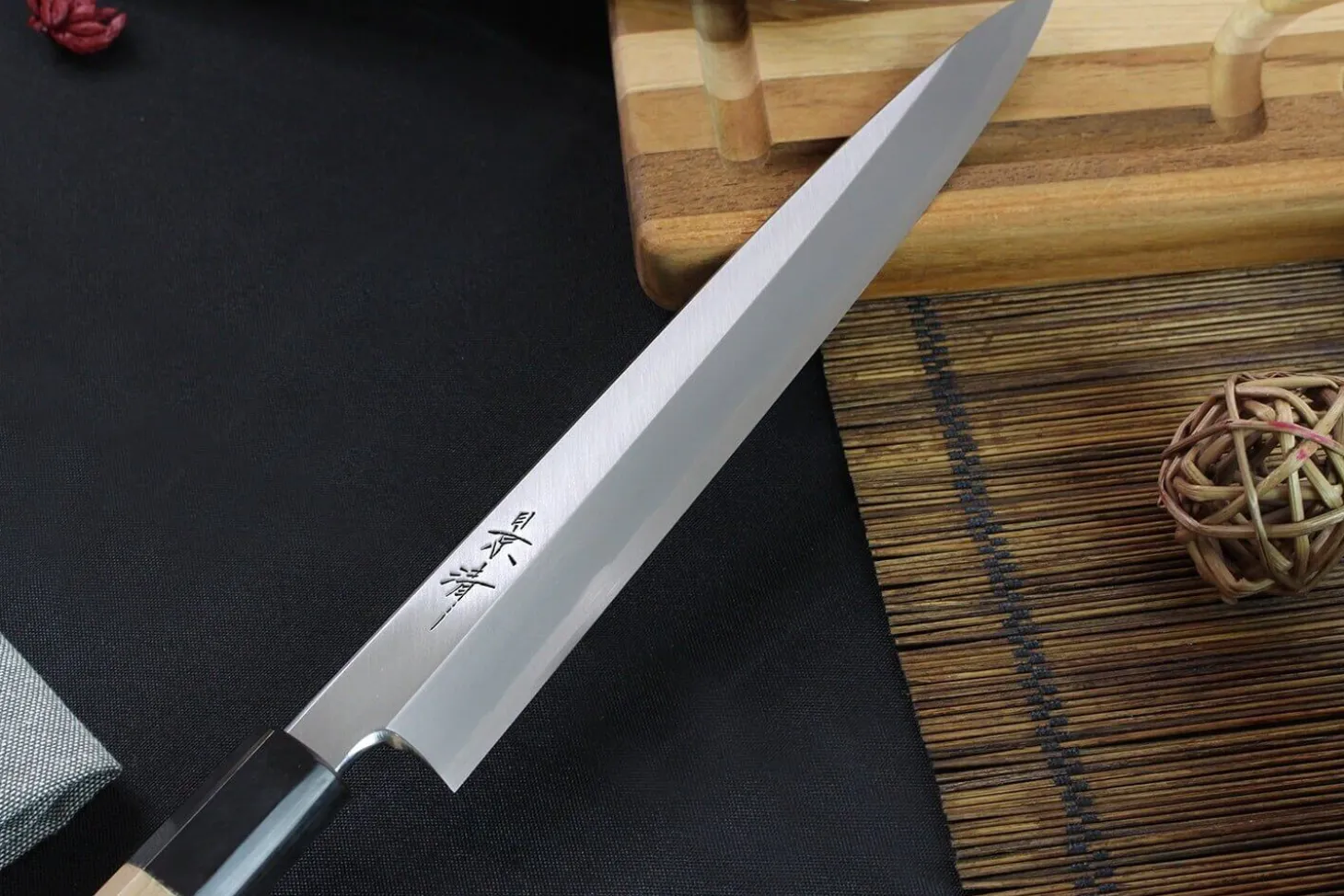 Couteau yanagiba japonais artisanal Kagekiyo Utage White Steel 2 21cm