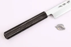 Couteau yanagiba japonais 24cm Sakai Takayuki Nanairo manche en résine ABS laquée