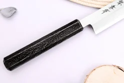 Couteau yanagiba japonais 21cm Sakai Takayuki Nanairo manche en résine ABS laquée