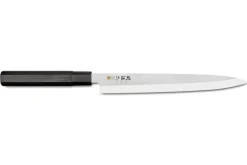 Couteau yanagiba japonais Kai Seki Magoroku Kinju acier 1K6 biseauté