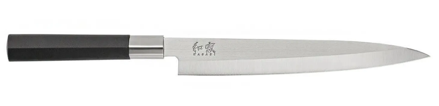 Couteau yanagiba japonais KAI Wasabi Black lame 15.5cm