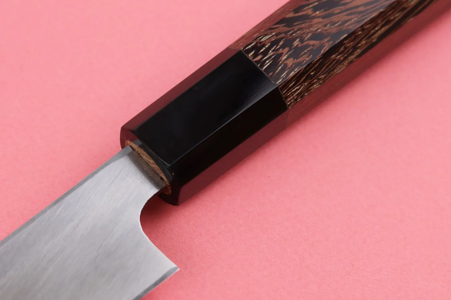 Couteau yanagiba kiritsuke 24cm japonais artisanal Hatsukokoro Shirasagi manche en wengé