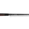 Couteau yanagiba kiritsuke 27cm japonais artisanal Hatsukokoro Shirasagi manche en wengé