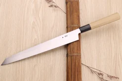 Couteau yanagiba kiritsuke 27cm japonais artisanal Sakai Kikumori Kikuzuki Kuro