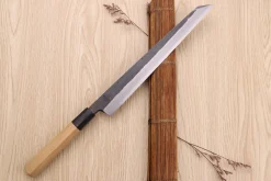 Couteau yanagiba kiritsuke 27cm japonais artisanal Sakai Kikumori Kikuzuki Kuro