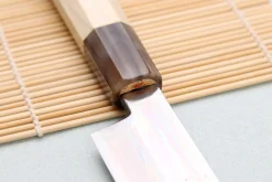 Couteau yanagiba kiritsuke 27cm japonais artisanal Nakamura Kaishin Ginsan Damas