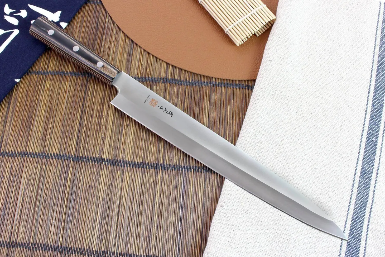Couteau yanagiba MAC Japanese 30cm manche pakka