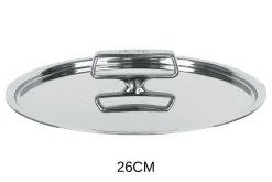 Couvercle Cristel Castel'Pro brillant en acier inoxydable 18/10