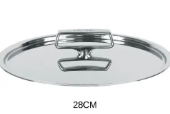 Couvercle Cristel Castel'Pro brillant en acier inoxydable 18/10