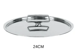Couvercle Cristel Castel'Pro brillant en acier inoxydable 18/10