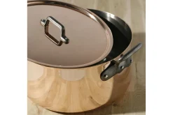 Couvercle en cuivre De Buyer Inocuivre pontet en fonte d'acier