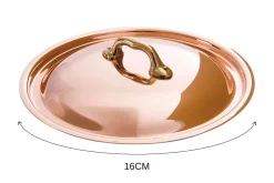 Couvercle en cuivre Mauviel M'Héritage 200B avec anse en bronze