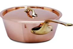 Couvercle en cuivre Mauviel M'Héritage 200B avec anse en bronze