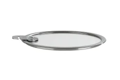 Couvercle plat Cristel Strate Amovible en verre trempé