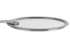 Couvercle plat Cristel Strate Amovible en verre trempé