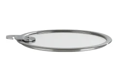 Couvercle plat Cristel Strate Amovible en verre trempé