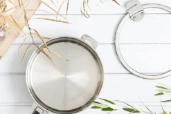 Couvercle plat Cristel Strate Amovible en verre trempé