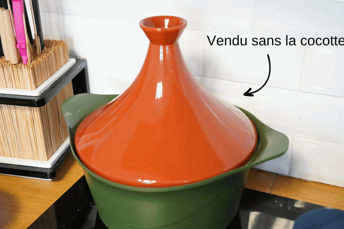 Couvercle tajine Cookut en céramique pour L'Incroyable cocotte 24cm + livret de recettes