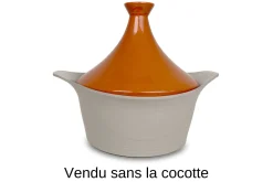 Couvercle tajine Cookut en céramique pour L'Incroyable cocotte 28cm + livret de recettes