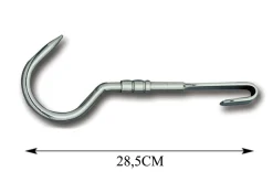 Crochet tournant Fischer Bargoin pour barres de 15mm capacité 150kg