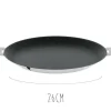 Crêpière antiadhérente Cristel Mutine Amovible Exceliss en inox