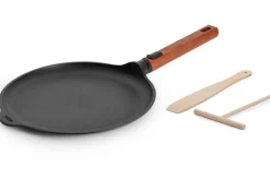 Crêpière Woll Diamond QXR Eco Logic en fonte d'aluminium manche amovible bois 26cm