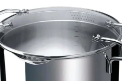 Cuiseur à pâtes et légumes Beka Emporo en inox 24cm avec couvercle passoire