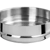 Cuit-vapeur Cristel Castel'Pro en acier inox 18/10 compatible wok 34cm