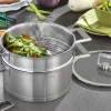 Cuit vapeur Cristel Strate Fixe universel en acier inox 18/10