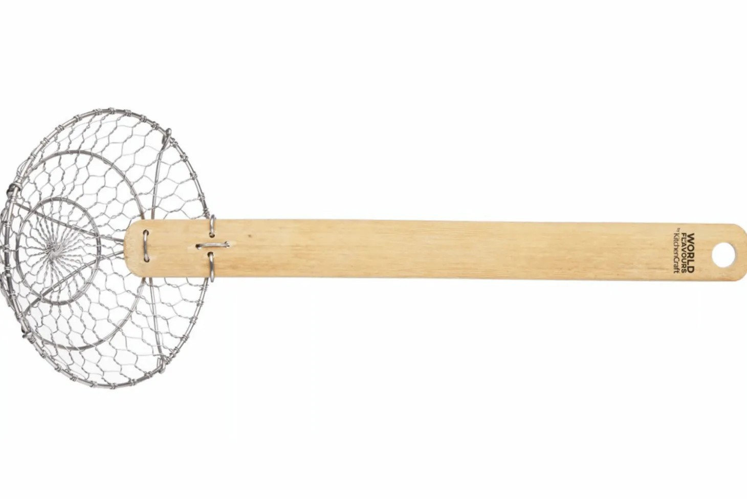 Écumoire orientale KitchenCraft World of Flavours en bambou 33cm