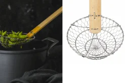 Écumoire orientale KitchenCraft World of Flavours en bambou 33cm