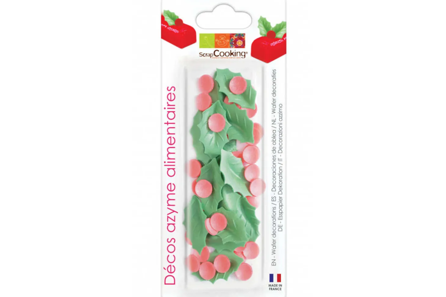 Décors en azyme houx Scrapcooking