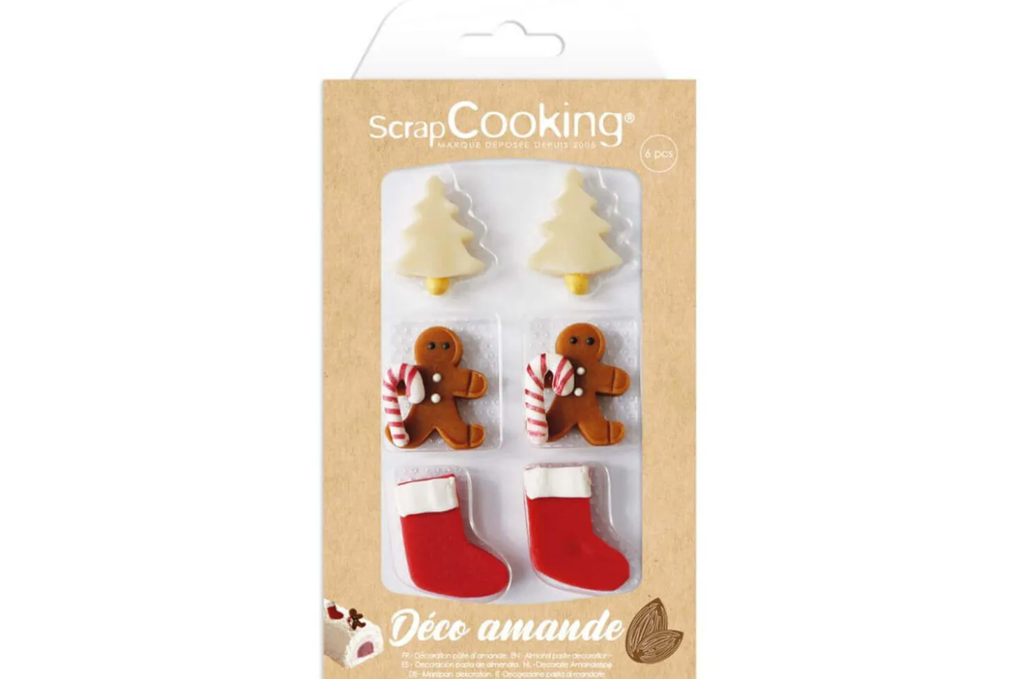 Décors Scrapccoking Sweet Xmas en pâte d'amande