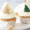 Décors Scrapcooking Sapins de Noël en pâte d'amande