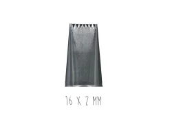 Douille à bûche plate De Buyer inox