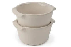 Duo ramequins Peugeot Appolia en céramique écru diamètre 11cm