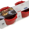 Duo ramequins Peugeot Appolia en céramique rouge diamètre 11cm