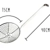Ecumoire à friture en inox - Diamètre 15cm