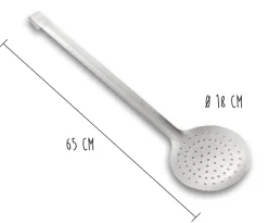 Ecumoire monobloc professionnelle acier inox 18/10 diamètre 18cm Matfer