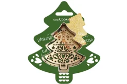 Emporte pièce Scrapcooking avec embosseur bois - Plusieurs formes Noël