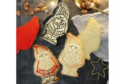 Emporte pièce Scrapcooking Père Noël + embosseur en bois