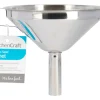 Entonnoir KitchenCraft en acier inoxydable 13cm + filtre amovible
