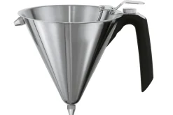 Entonnoir à pâtisserie et sauces Rosle en inox diamètre 19cm avec socle