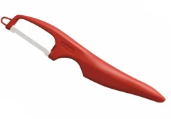 Eplucheur céramique vertical Kyocera rouge double lame