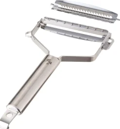 Eplucheur ergonomique KAI tout acier inox + lame à julienne