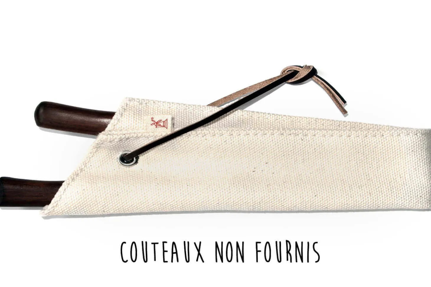 Etui de protection Robert Herder en lin pour 2 petits couteaux à éplucher