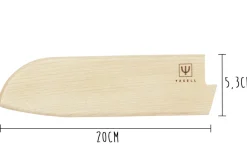 Etui Yaxell pour couteau santoku 20cm - Bois d'érable
